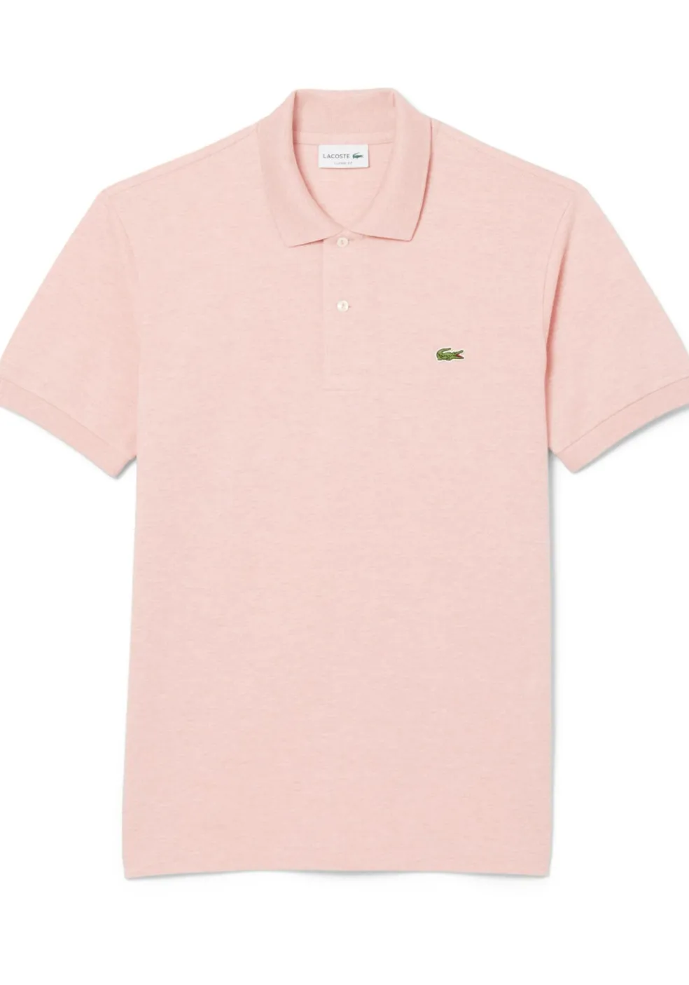 Lacoste Classic Fit polo, roze melange