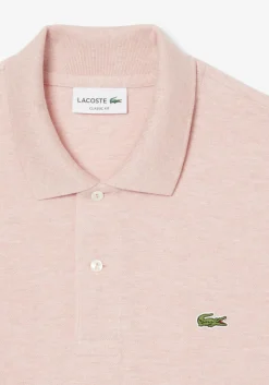 Lacoste Classic Fit polo, roze melange