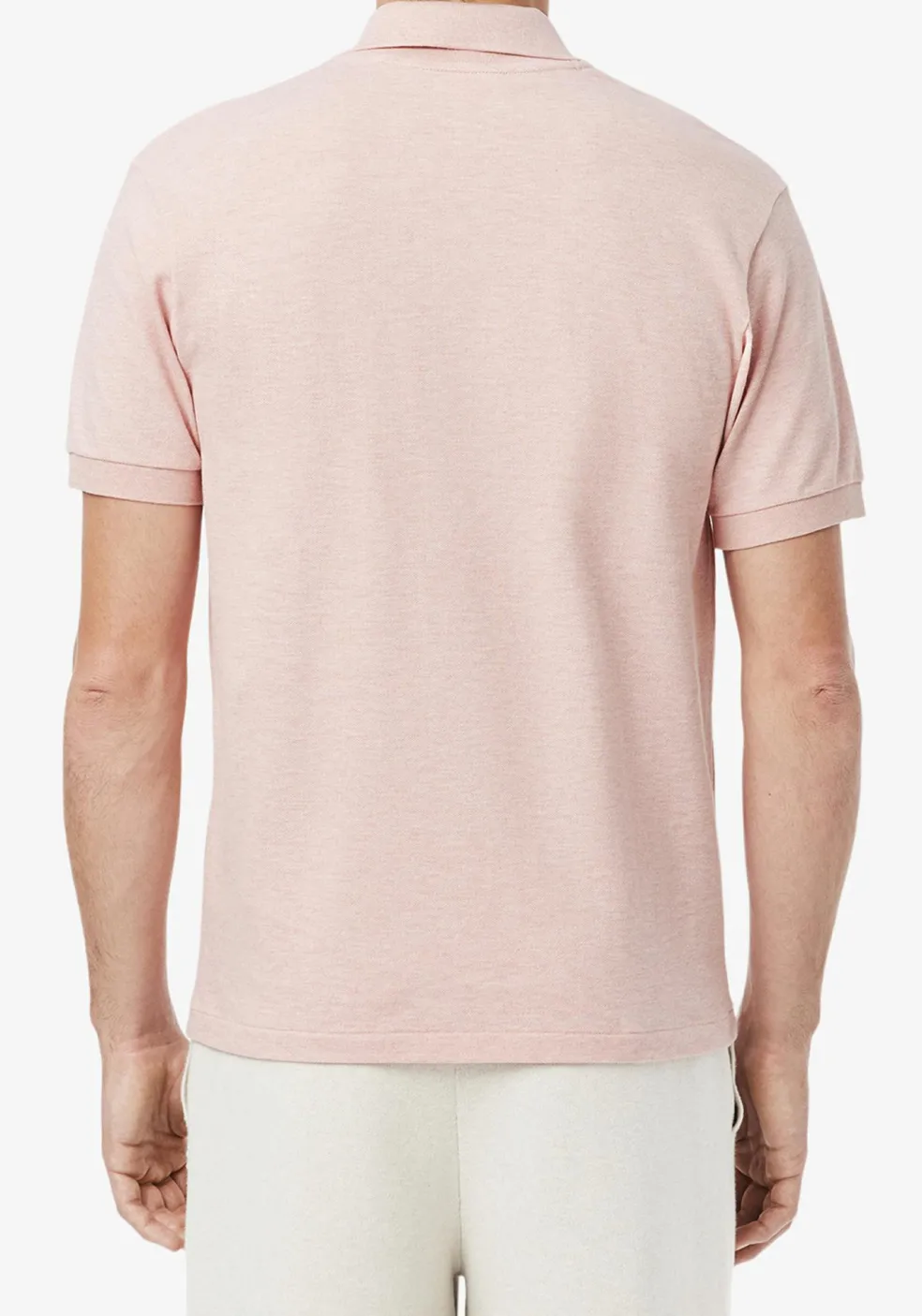 Lacoste Classic Fit polo, roze melange