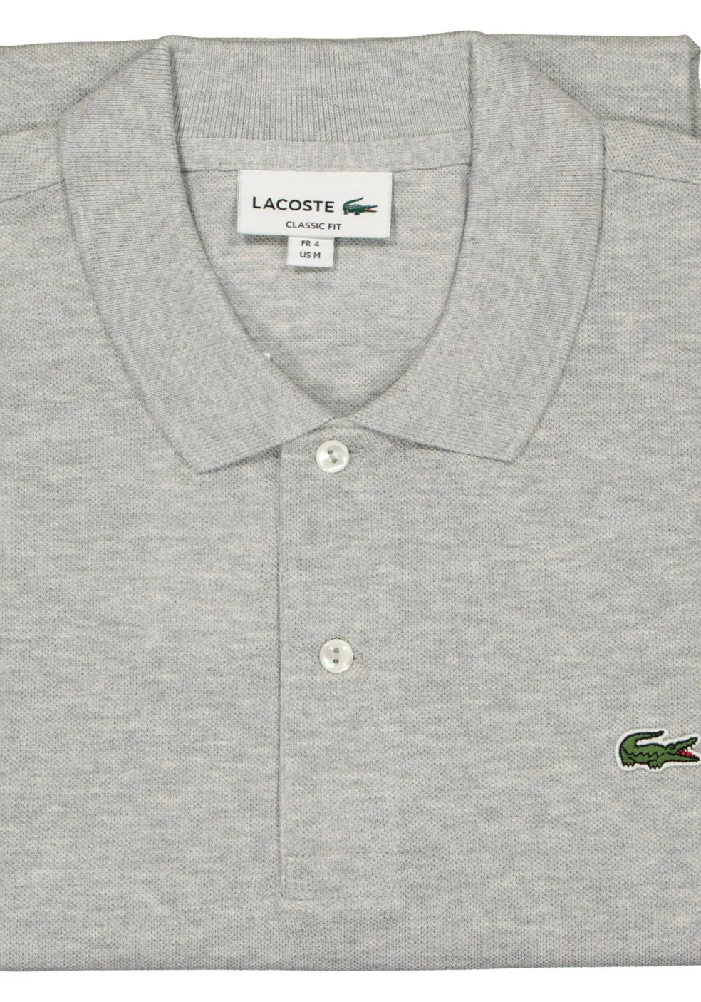 Lacoste Classic Fit polo, zilvergrijs