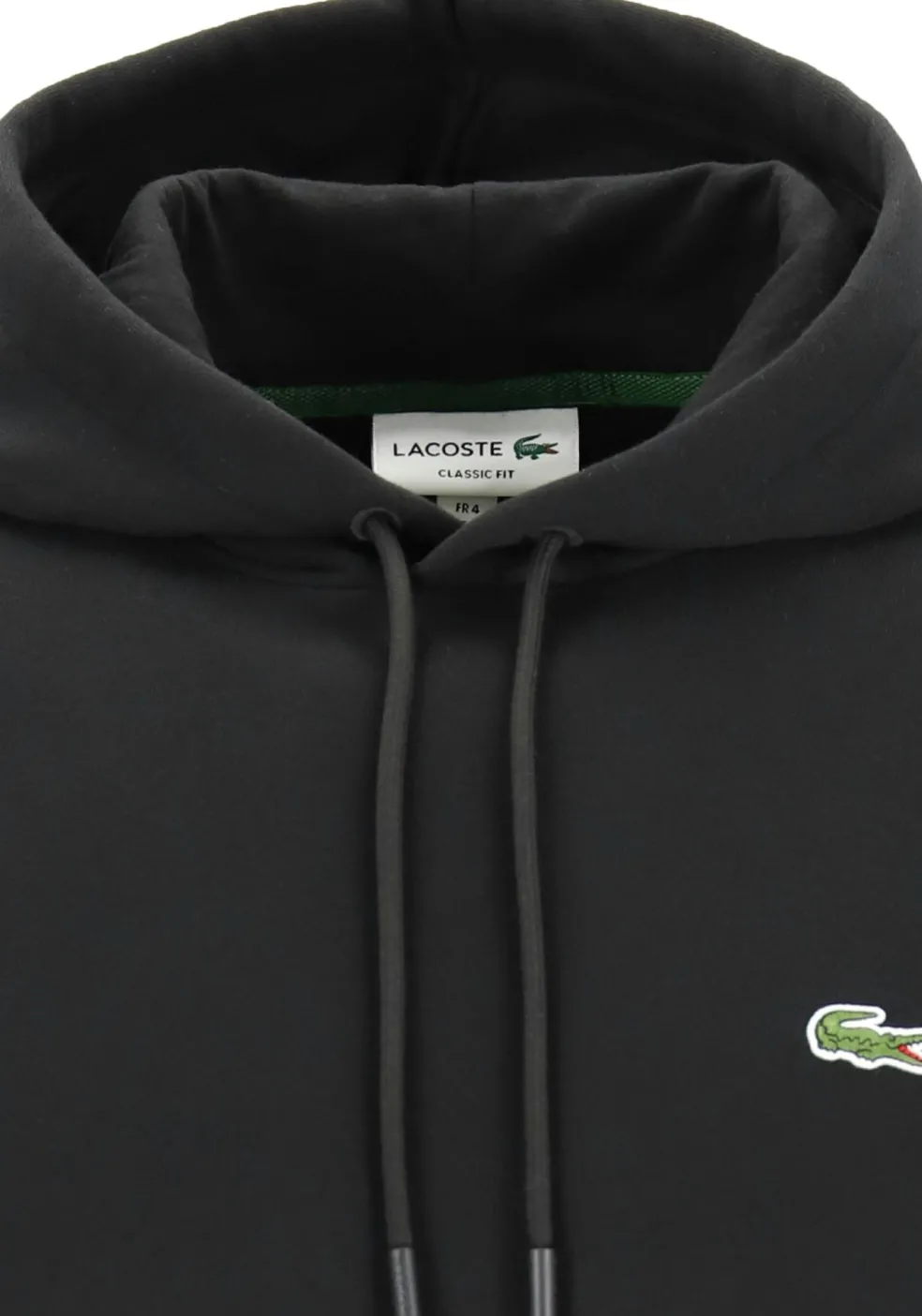 Lacoste heren hoodie sweatshirt, zwart