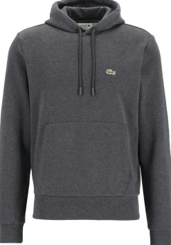 Lacoste heren hoodie sweatshirt, antraciet grijs