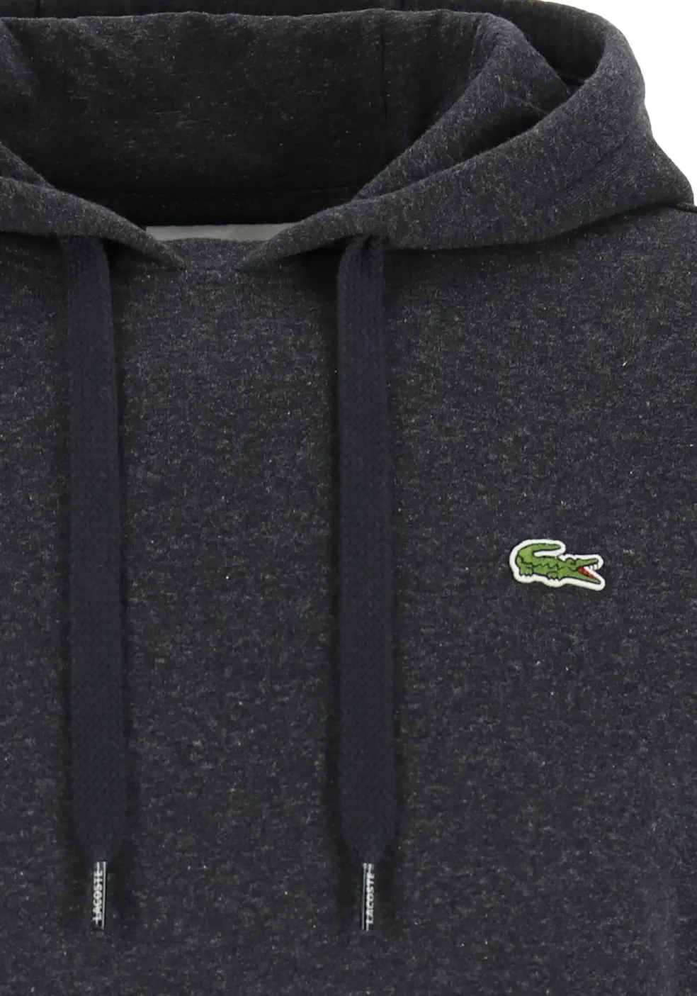 Lacoste heren hoodie sweatshirt, antraciet grijs melange