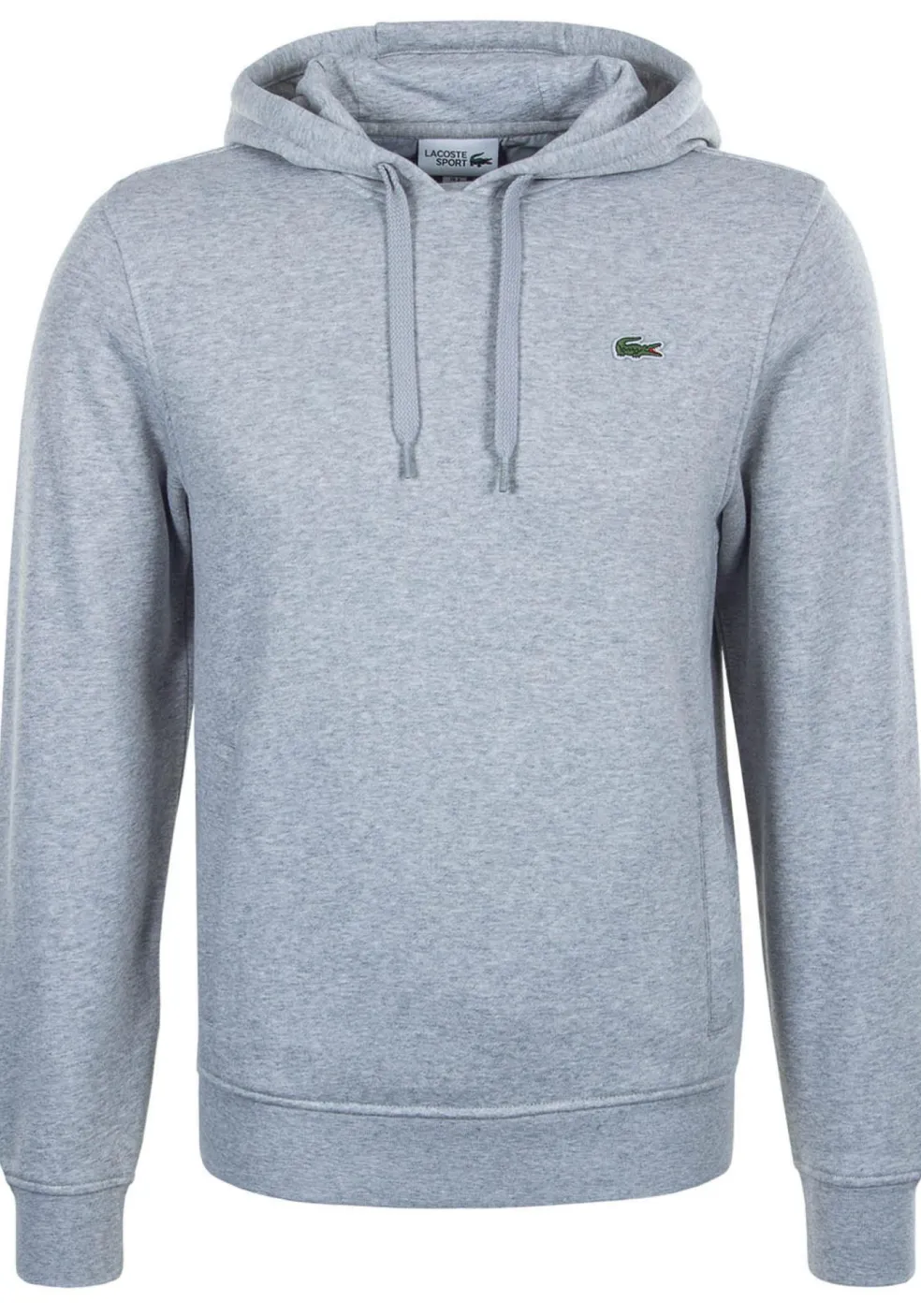 Lacoste heren hoodie sweatshirt, grijs melange