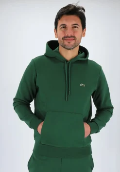 Lacoste heren hoodie sweatshirt, groen