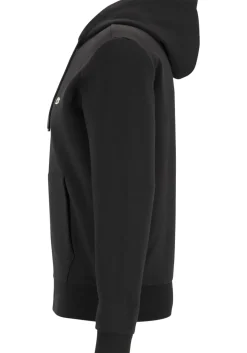 Lacoste heren hoodie sweatsvest, met rits, zwart