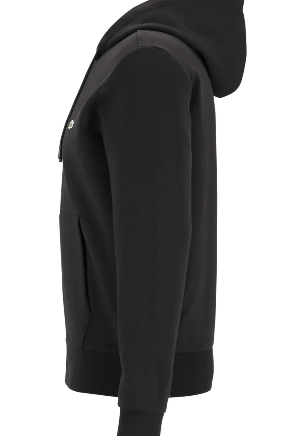 Lacoste heren hoodie sweatsvest, met rits, zwart
