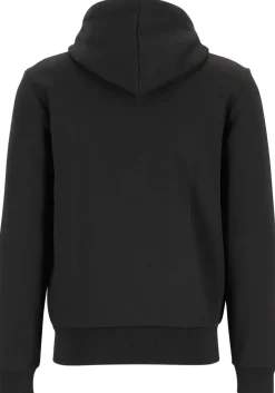 Lacoste heren hoodie sweatsvest, met rits, zwart