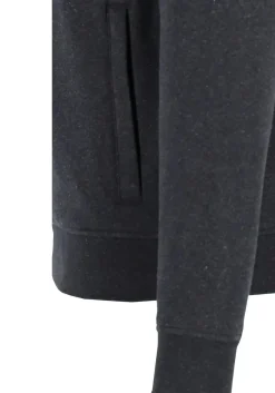 Lacoste heren hoodie sweatvest, met rits, antraciet grijs