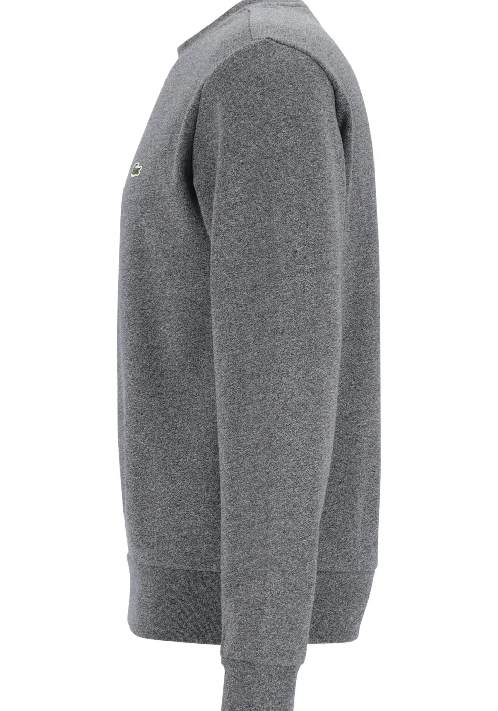 Lacoste heren sweatshirt, zwart met wit melange, Eclipse Jaspe