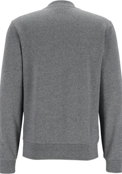 Lacoste heren sweatshirt, zwart met wit melange, Eclipse Jaspe