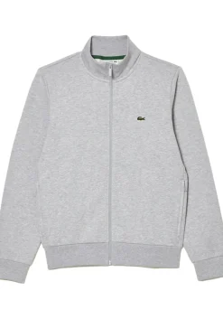 Lacoste heren sweatvest, lichtgrijs melange