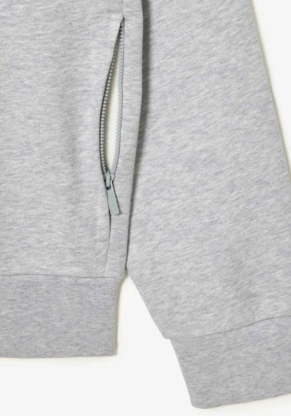 Lacoste heren sweatvest, lichtgrijs melange