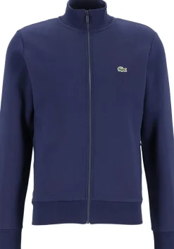 Lacoste heren sweatvest, met rits, navy blauw