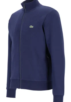Lacoste heren sweatvest, met rits, navy blauw