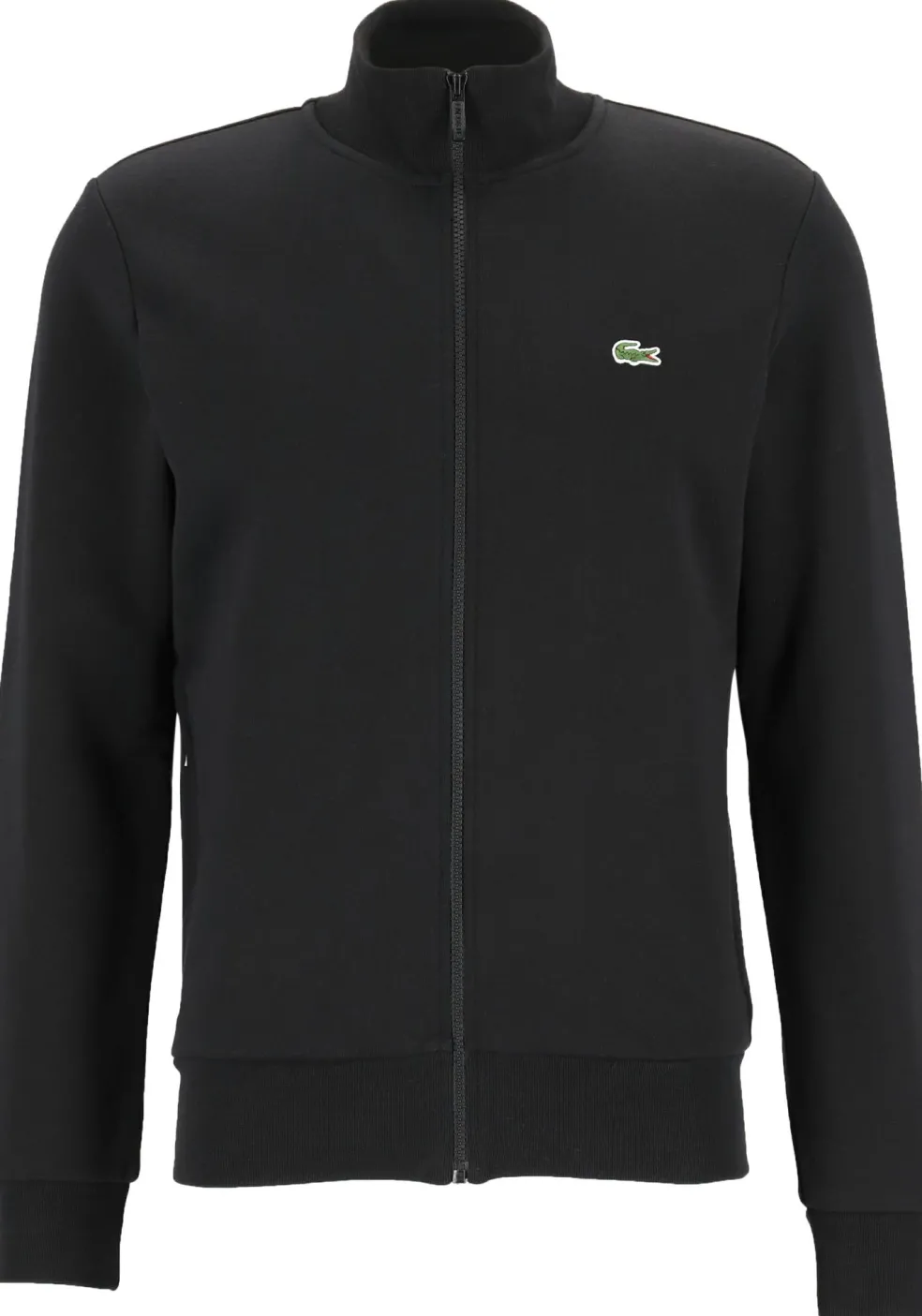 Lacoste heren sweatvest, met rits, zwart