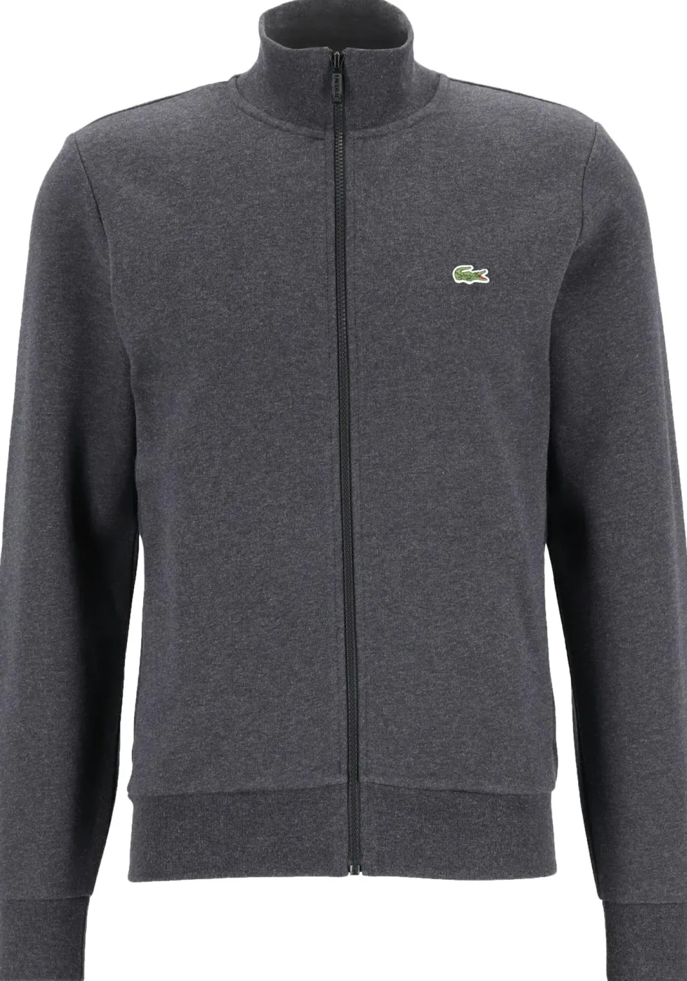 Lacoste heren sweatvest, met rits, antraciet grijs