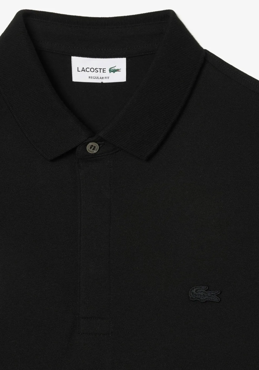 Lacoste Paris Stretch Pique Polo Regular Fit, zwart