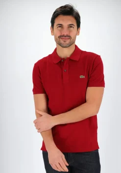 Lacoste Slim Fit polo, bordeaux rood