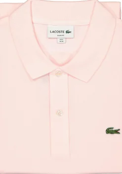 Lacoste Slim Fit polo, flamingo roze