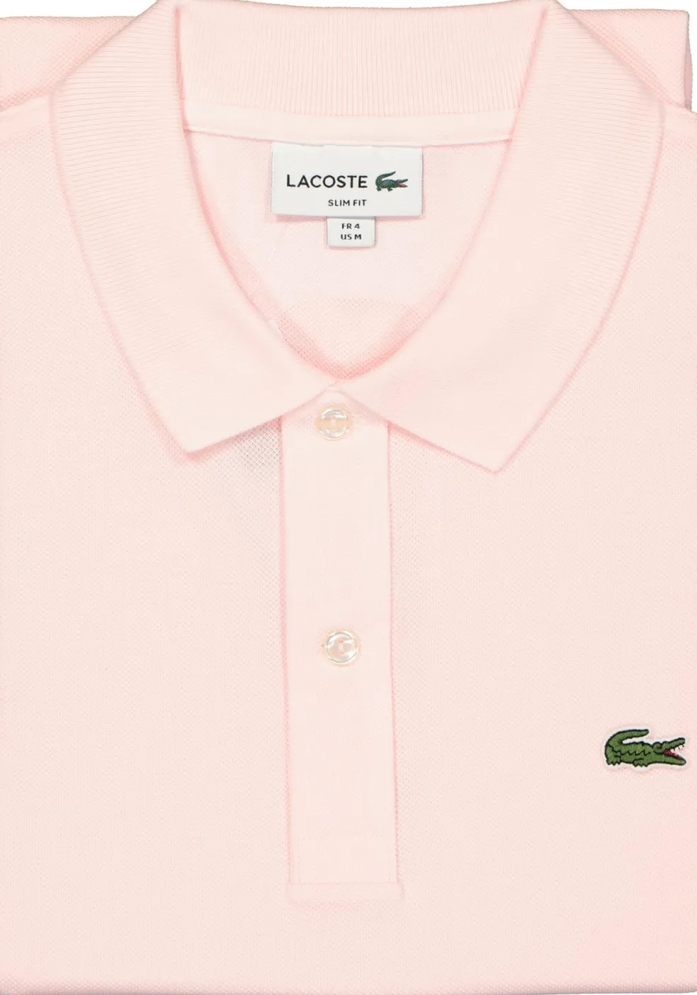 Lacoste Slim Fit polo, flamingo roze