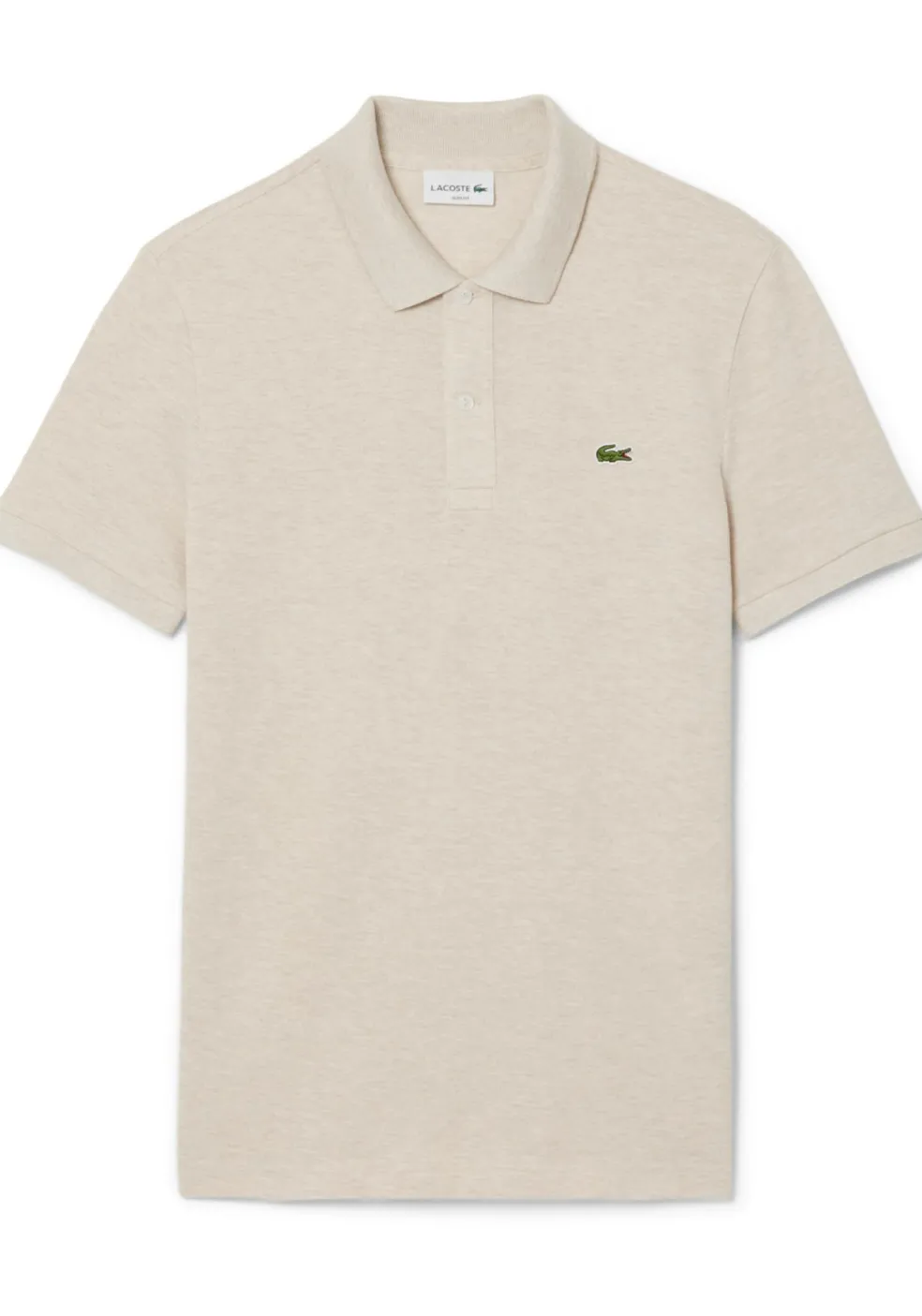 Lacoste Slim Fit polo, grijs beige