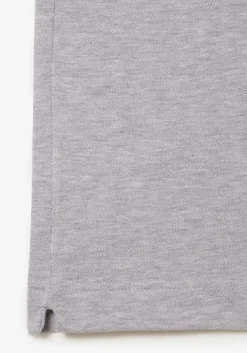 Lacoste Slim Fit polo lange mouw, lichtgrijs melange
