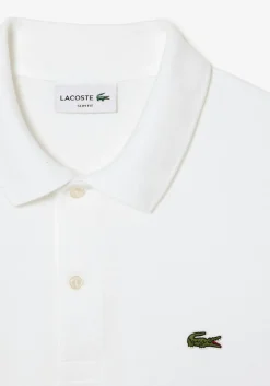 Lacoste Slim Fit polo lange mouw, wit