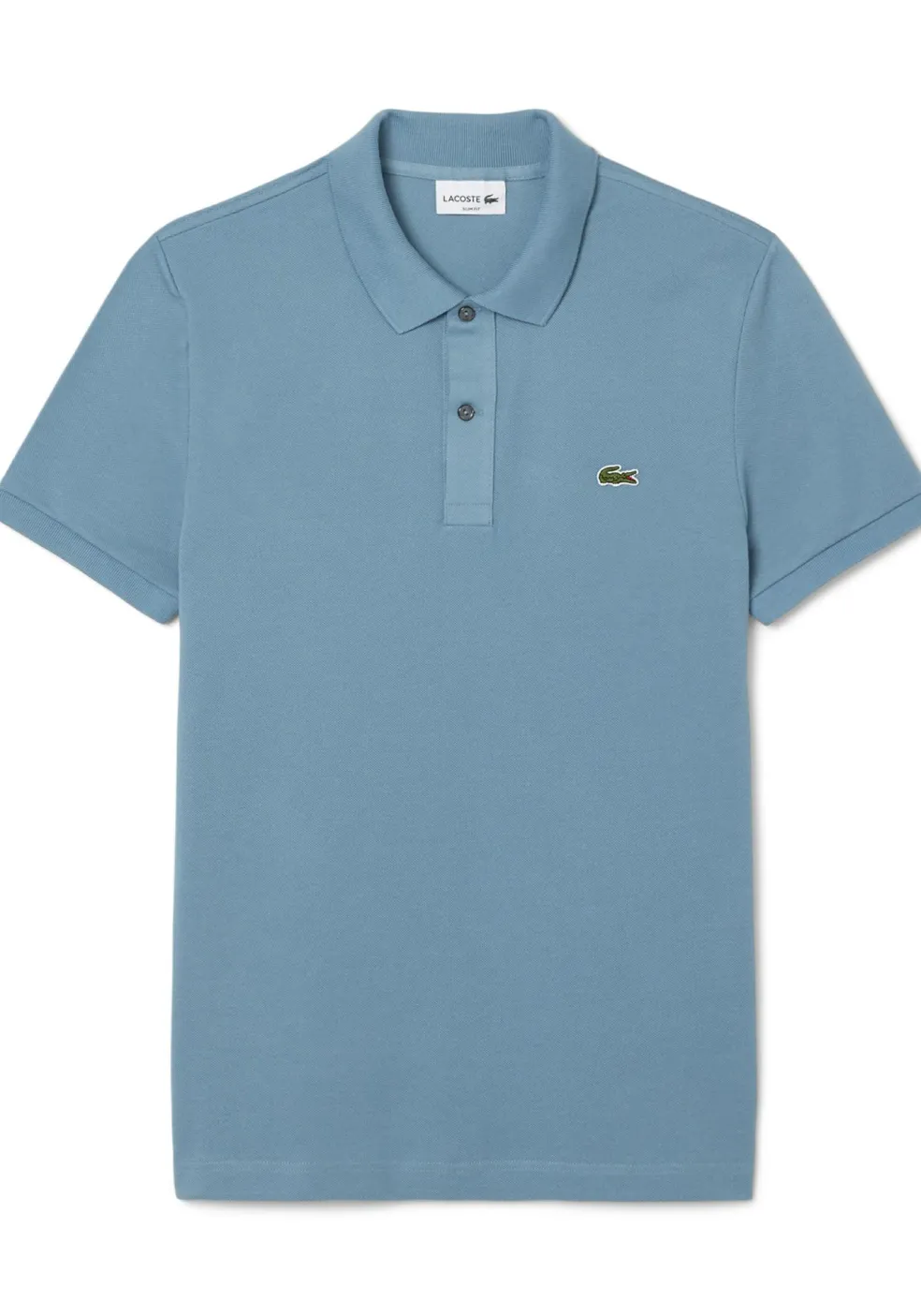 Lacoste Slim Fit polo, leisteen blauw grijs