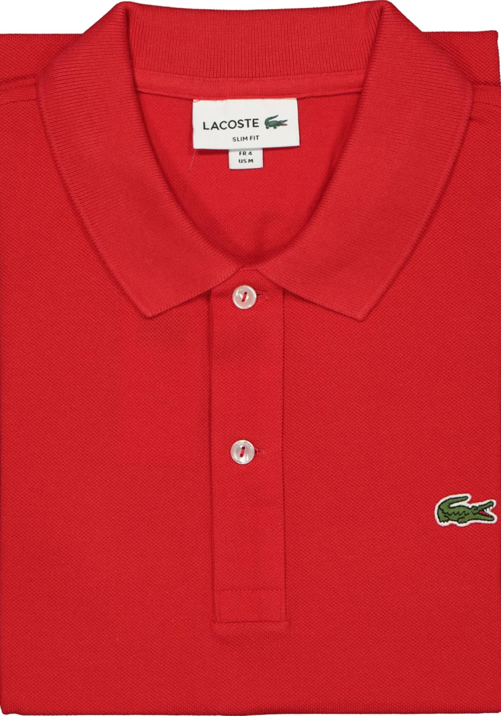 Lacoste Slim Fit polo, rood