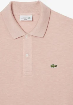 Lacoste Slim Fit polo, roze melange
