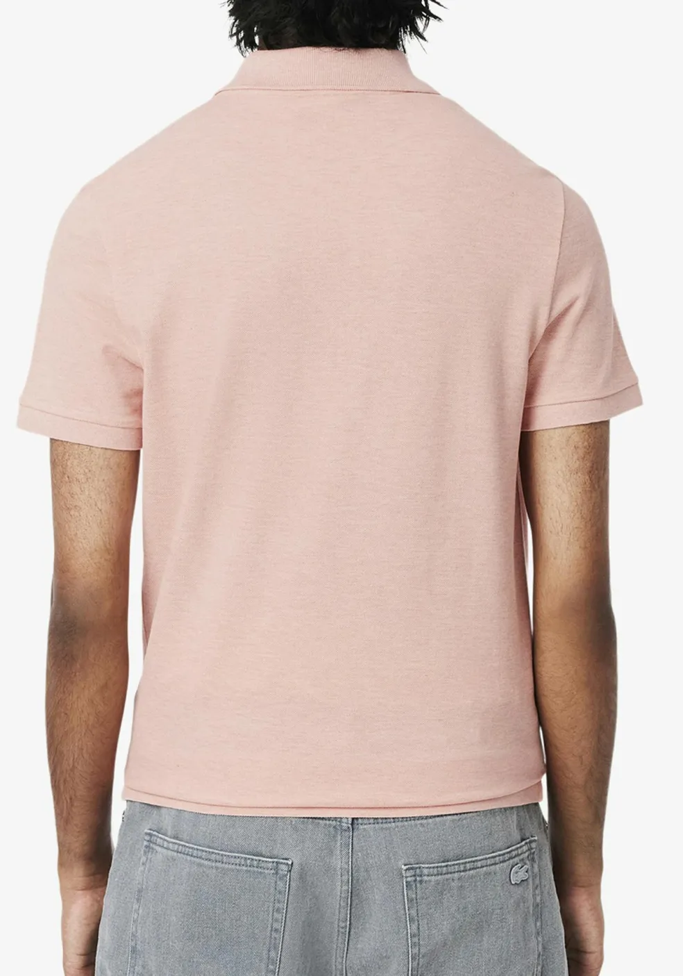 Lacoste Slim Fit polo, roze melange