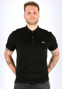 Lacoste Slim Fit polo, zwart
