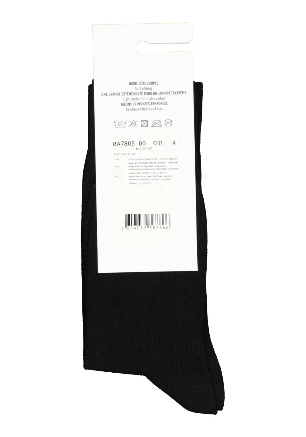Lacoste sokken (1-pack), zwart