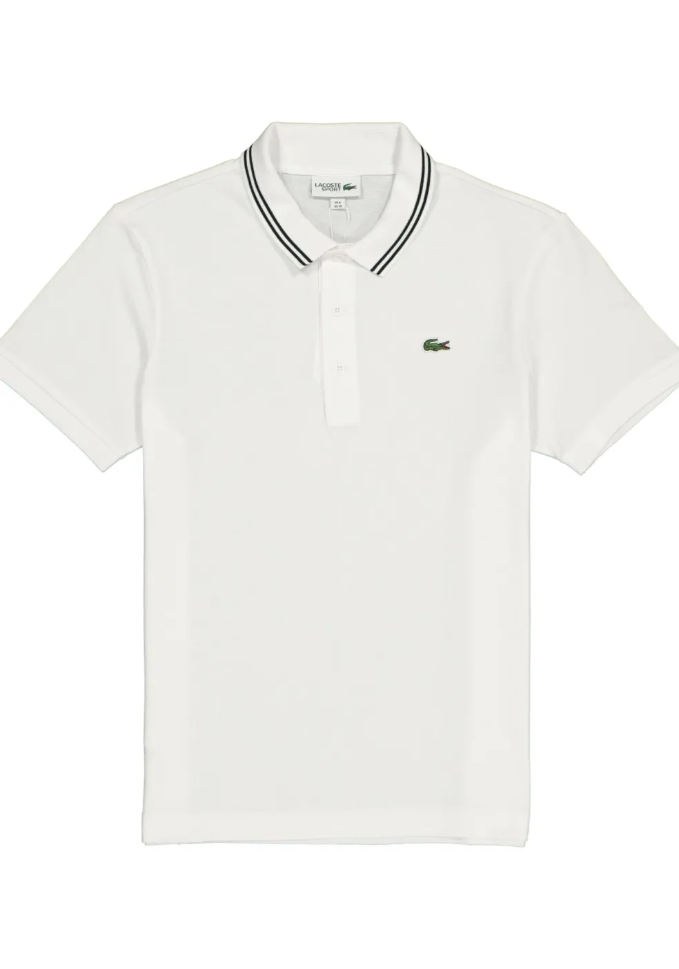 Lacoste Sport polo Regular Fit, super light knit, wit met zwart