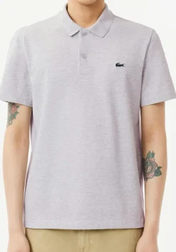 Lacoste Sport Polo Regular Fit stretch, lichtgrijs melange