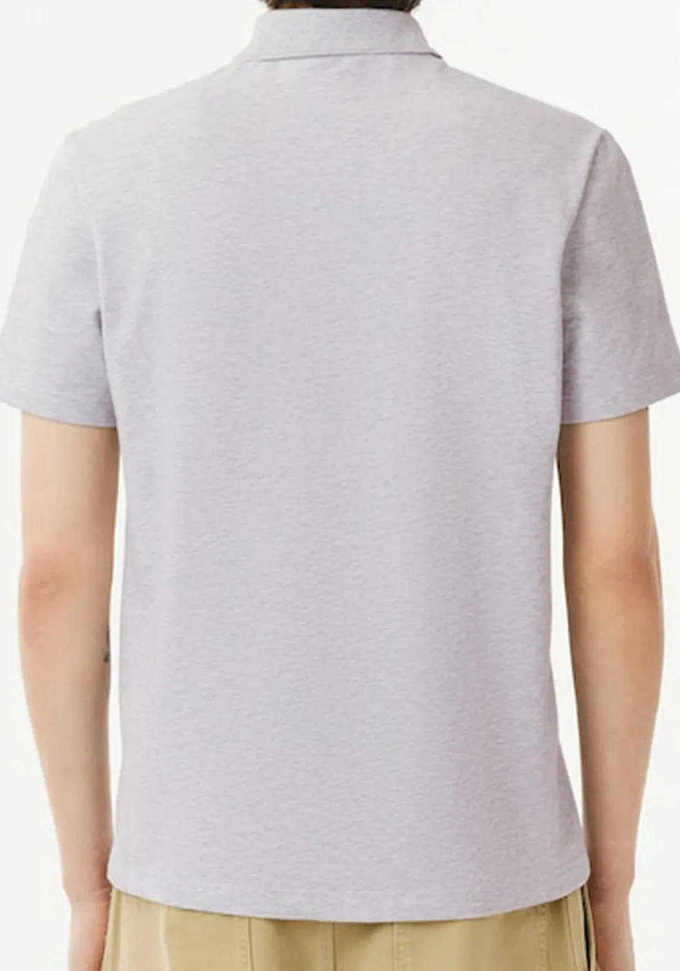 Lacoste Sport Polo Regular Fit stretch, lichtgrijs melange