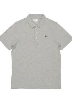 Lacoste Sport polo regular fit stretch, zilvergrijs melange