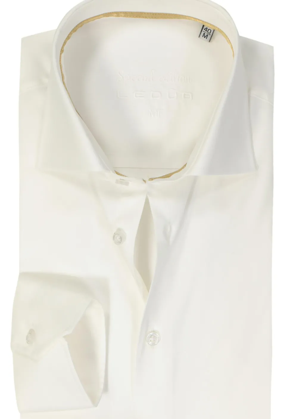 Ledub modern fit overhemd, beige twill