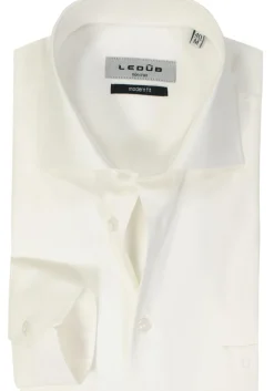 Ledub modern fit overhemd, beige twill