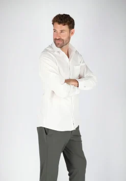 Ledub modern fit overhemd, beige twill