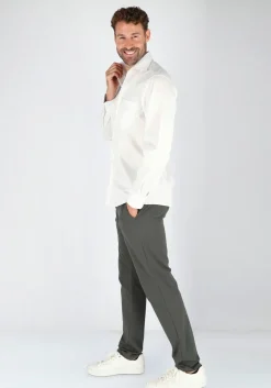 Ledub modern fit overhemd, beige twill