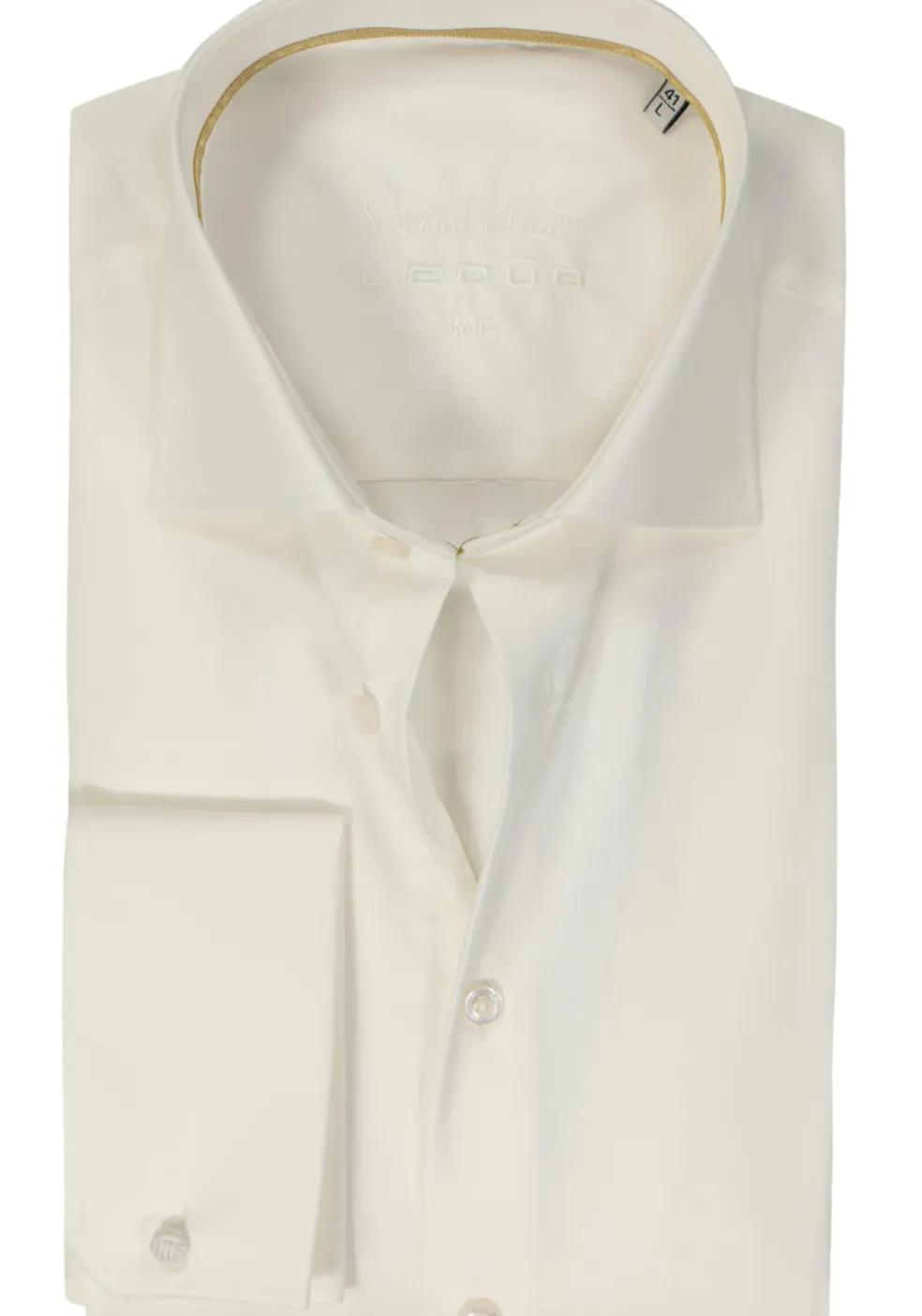 Ledub modern fit overhemd, beige twill