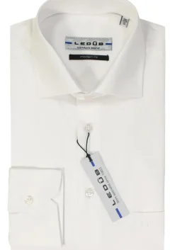 Ledub modern fit overhemd, wit