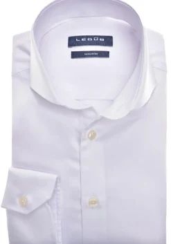 Ledub slim fit overhemd, wit