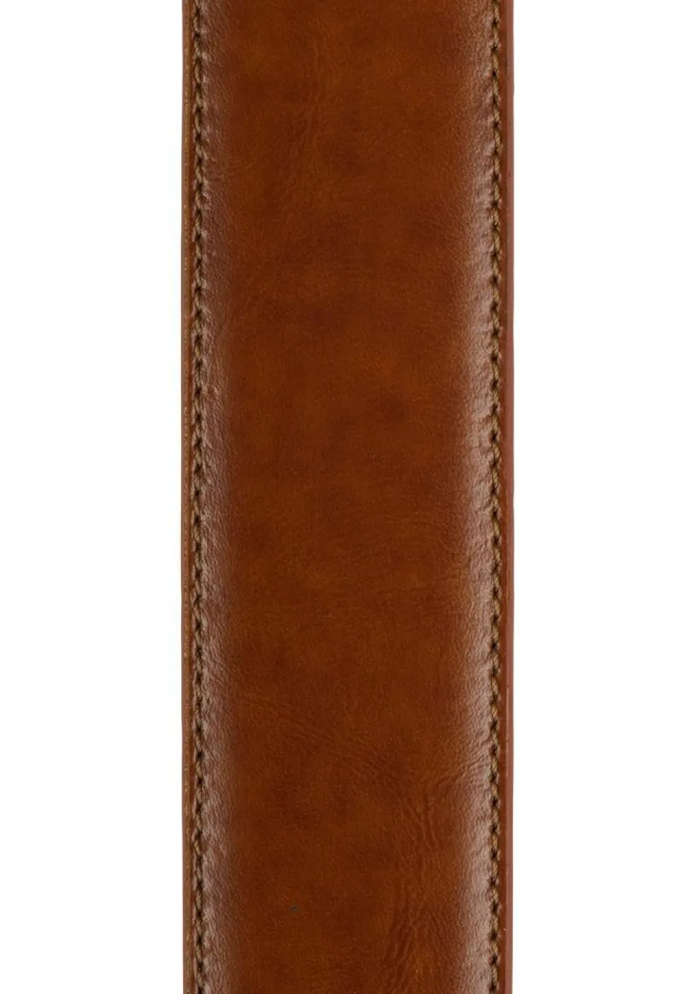 LINDENMANN leren heren riem, cognac