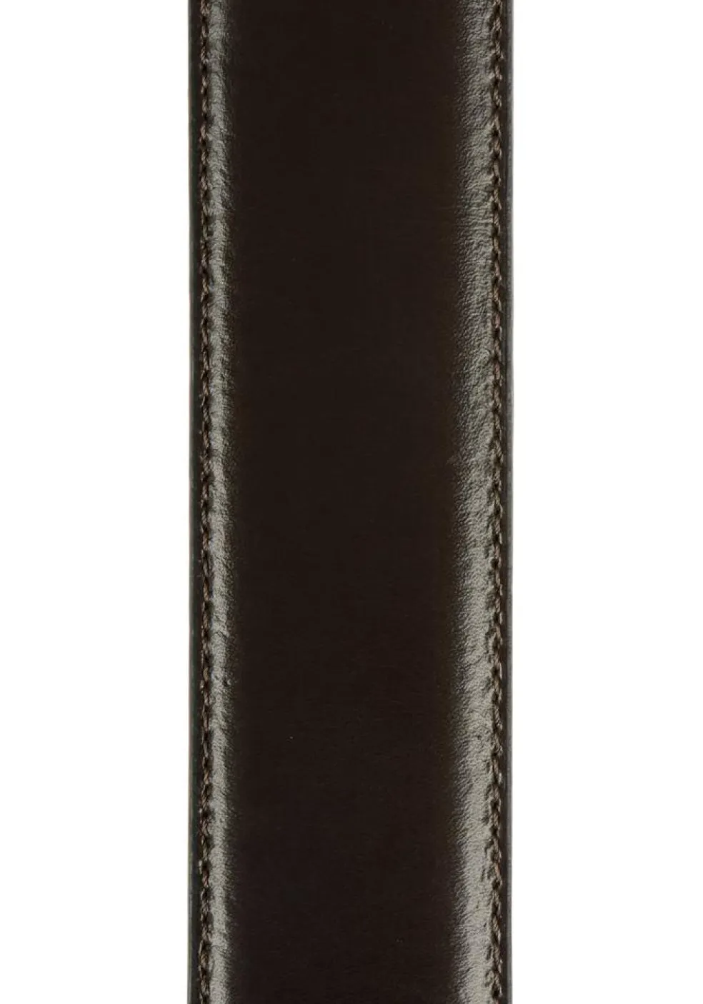 LINDENMANN leren heren riem, donkerbruin