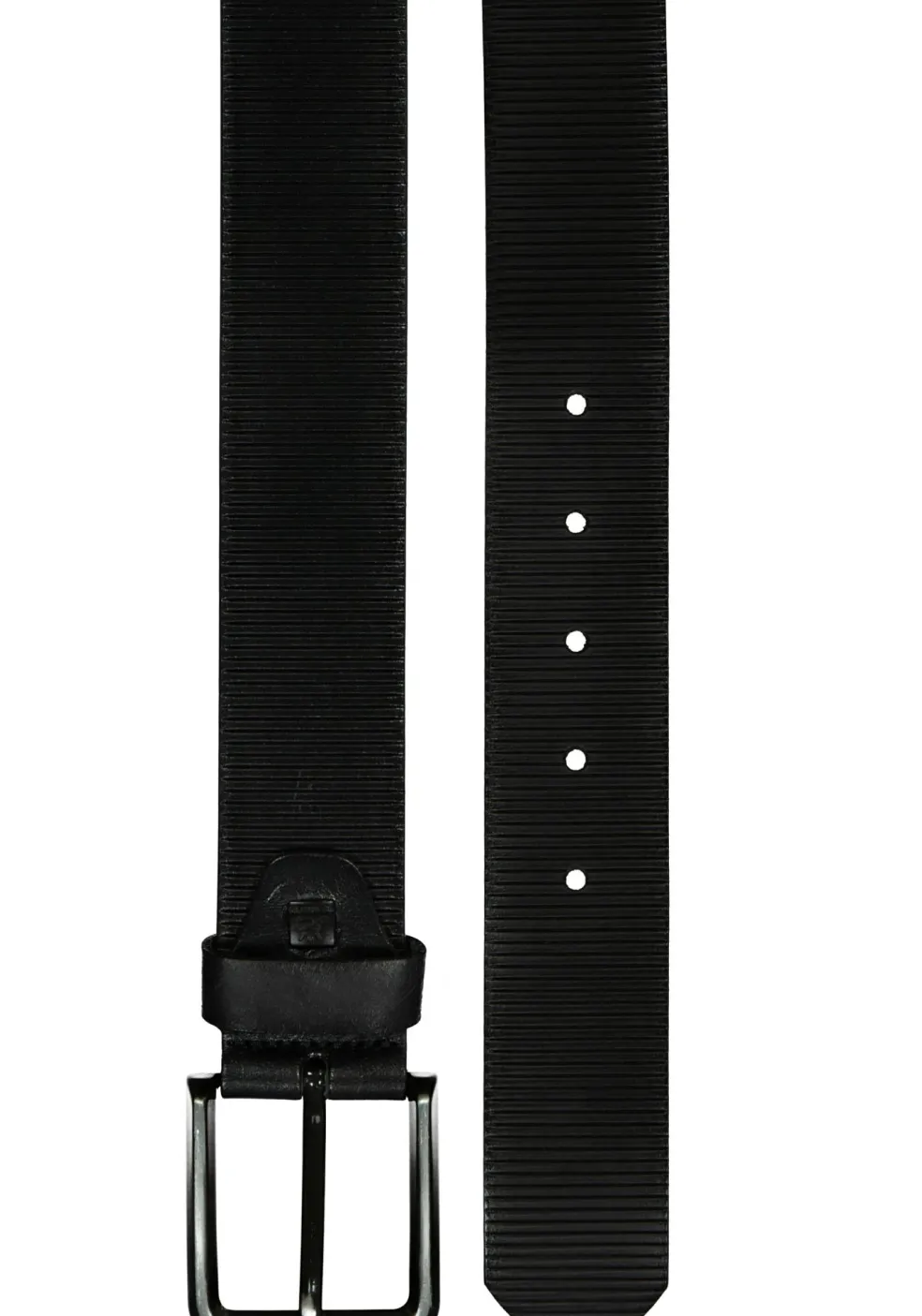 LINDENMANN leren heren riem, zwart
