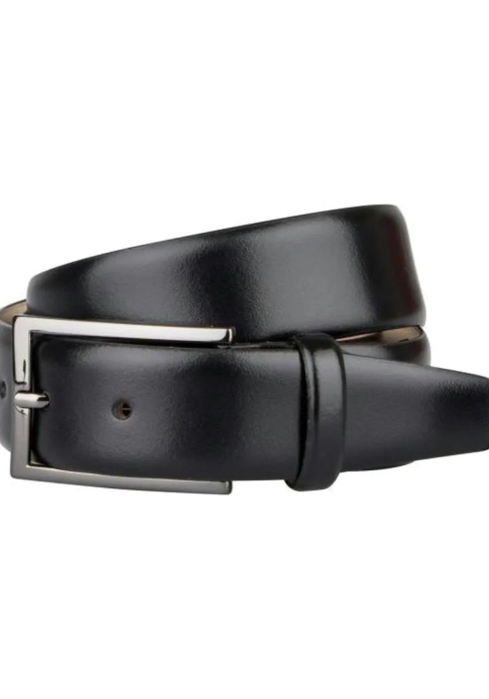 LINDENMANN leren heren riem, zwart