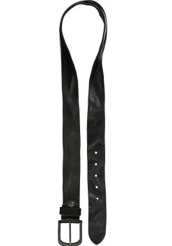 LINDENMANN leren heren riem, zwart